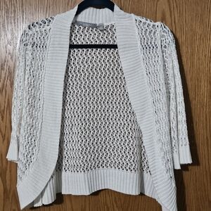 NY Collection Women's Size 1X Cardigan Shrug